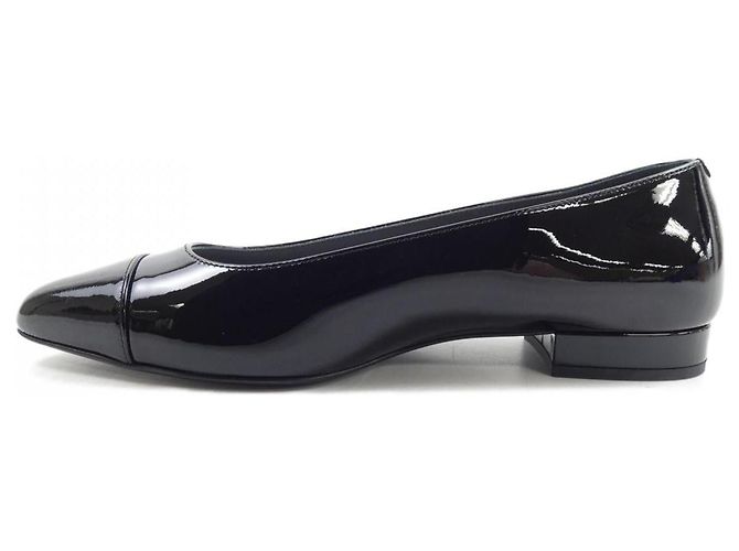 Timeless Chanel Lackleder-Ballerinas Schwarz - Ansicht 2