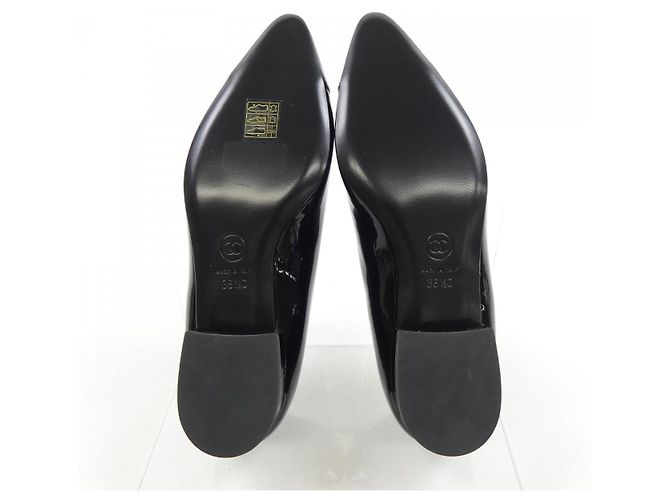 Timeless Chanel Lackleder-Ballerinas Schwarz - Ansicht 4