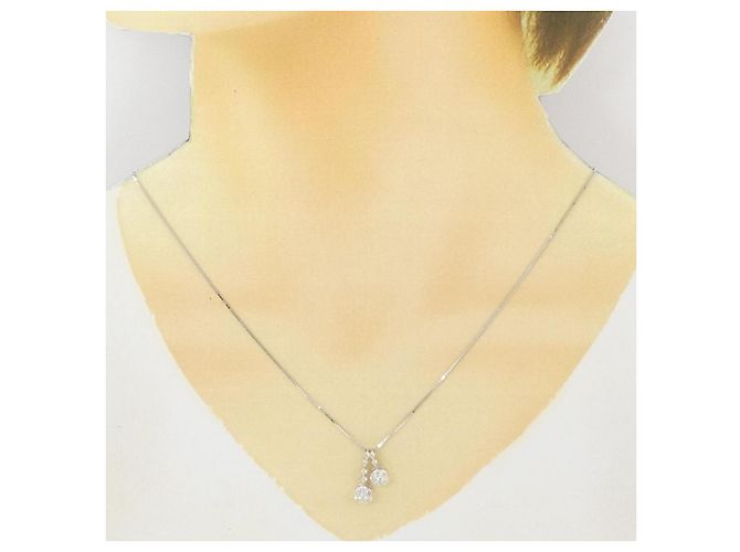 Autre Marque Collana con Diamanti Au750 Argento - vista 6