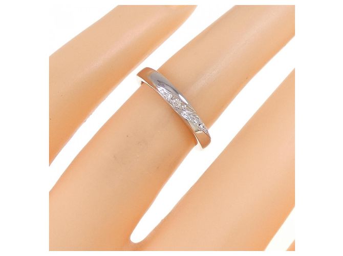 Autre Marque Vendome Ring aus Platin, Diamant und Saphir Silber - Ansicht 5