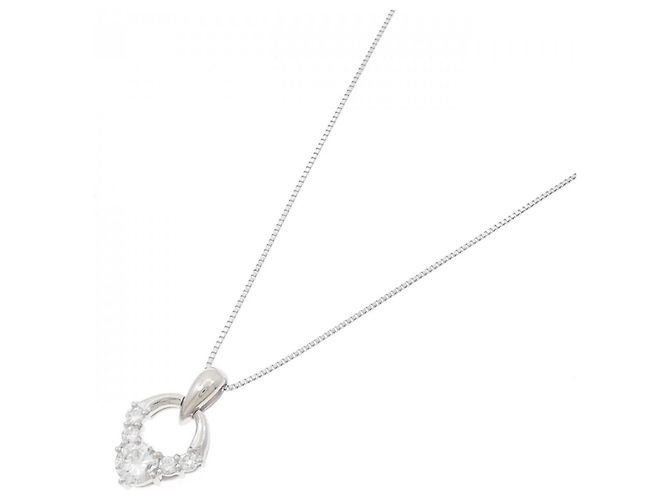 Autre Marque Collana di Diamanti Pt900 Pt850 Argento - vista 2