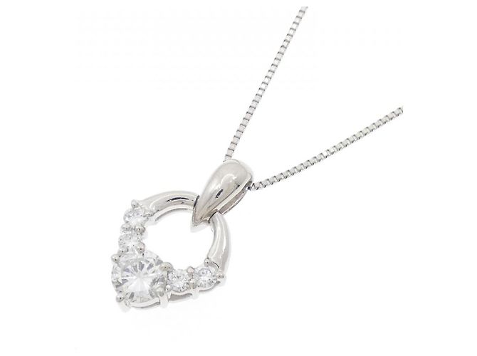 Autre Marque Collana di Diamanti Pt900 Pt850 Argento - vista 3
