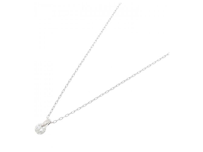 Autre Marque Collana solitario con diamante PT850 Argento - vista 2