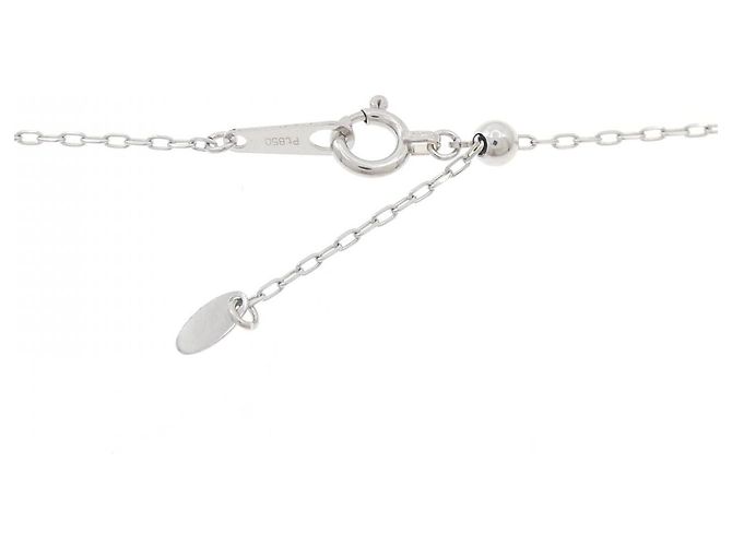 Autre Marque Collana Cuore di Diamanti PT900 PT850 Argento - vista 5