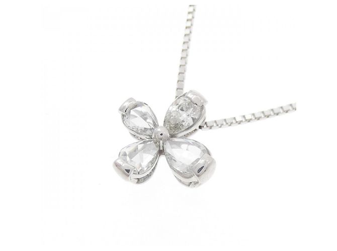 Autre Marque Collar de oro blanco y diamantes Au750 Plata - vista 3