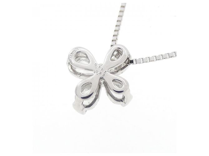 Autre Marque Collar de oro blanco y diamantes Au750 Plata - vista 4
