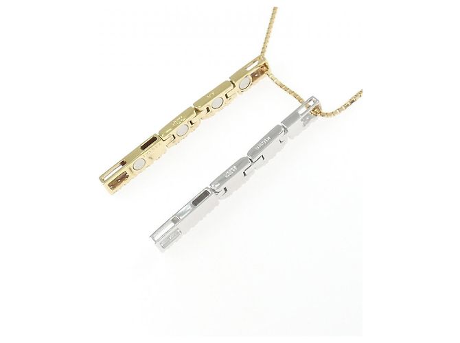 Autre Marque Colar de Diamante Au750 Dourado - vista 4
