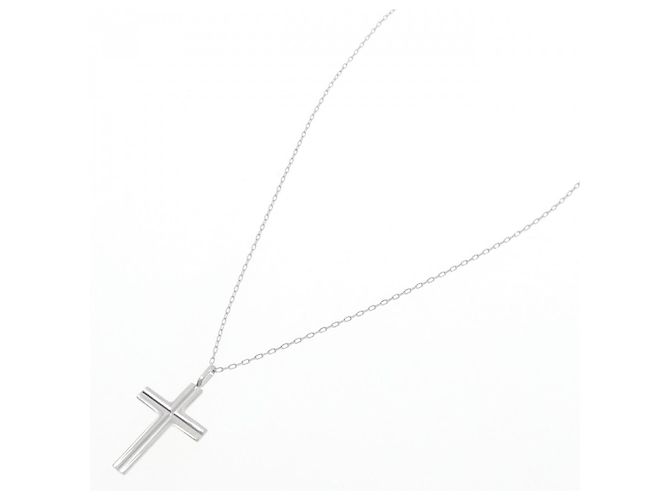 Autre Marque Collana Croce Au750 Argento - vista 2