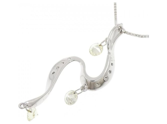 Autre Marque Collana in oro bianco e diamanti Au750 Argento - vista 4