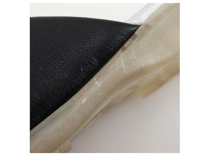 Timeless Sandali Chanel Coco Mark in pelle Nero - vista 16