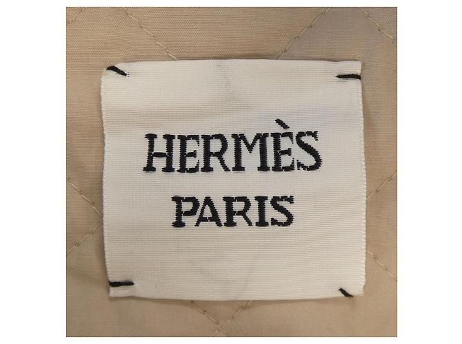 Hermès Cappotto in lana Hermes Beige - vista 4