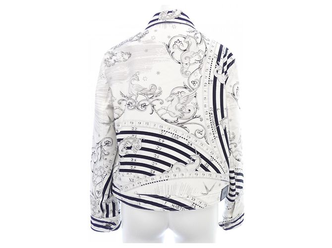 Hermès Giacca di lana Hermes Nero Bianco - vista 2