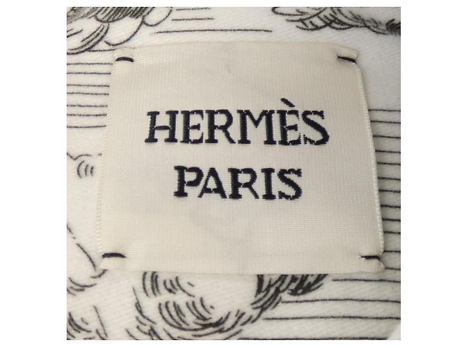 Hermès Giacca di lana Hermes Nero Bianco - vista 4
