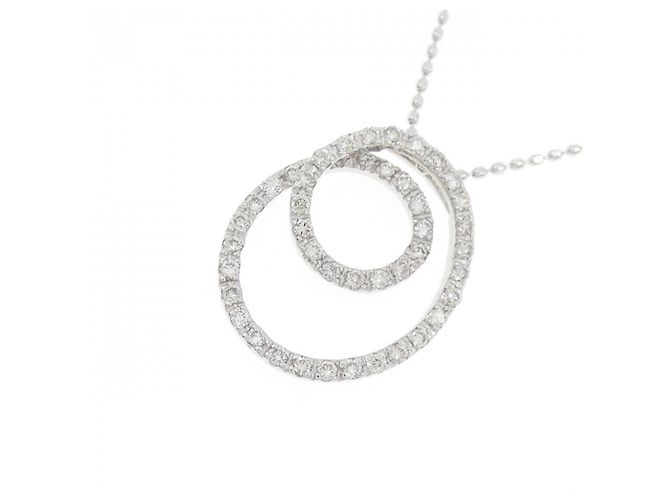 Autre Marque Collana con diamanti Au750 Argento - vista 3