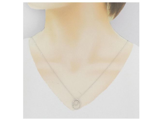 Autre Marque Collana con diamanti Au750 Argento - vista 6
