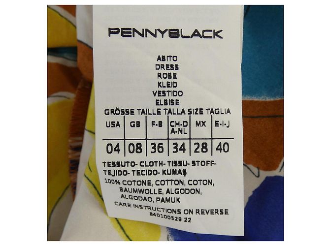 Autre Marque PENNYBLACK Kleid Braun Blau Gelb - Ansicht 3