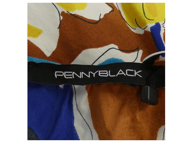 Autre Marque PENNYBLACK Kleid Braun Blau Gelb - Ansicht 4