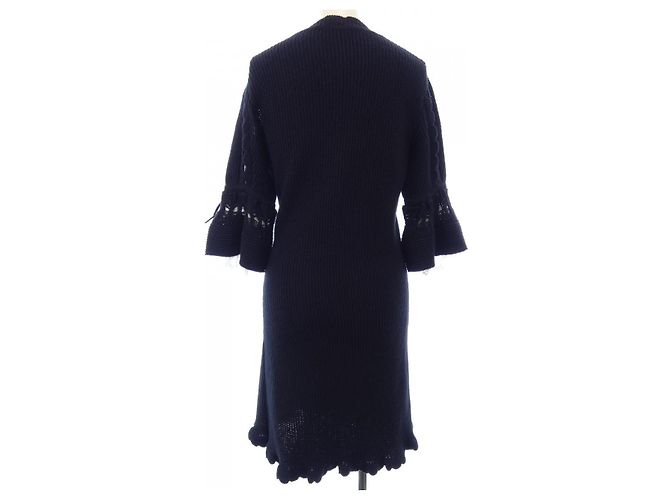 Autre Marque Self-Portrait Kleid Blau Marineblau - Ansicht 2