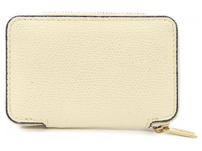 Tarjetero de piel de becerro suave Valextra SGZA0010028LRLCC99 Beige - vista 2