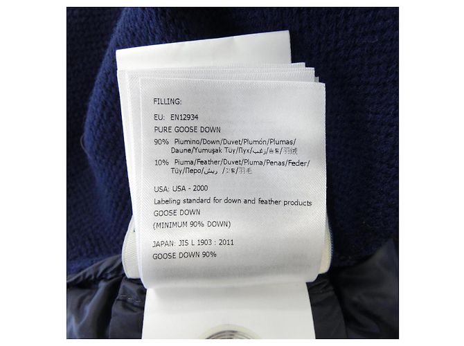 Chaqueta de plumón Moncler Azul Azul marino - vista 4