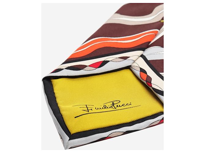 Emilio Pucci Multicolour silk printed tie Multiple colors - view 4