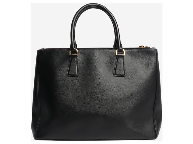 Prada Borsa Galleria in Saffiano nero - vista 3