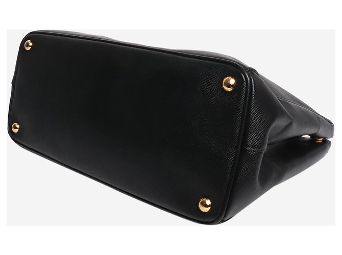 Prada Borsa Galleria in Saffiano nero - vista 5