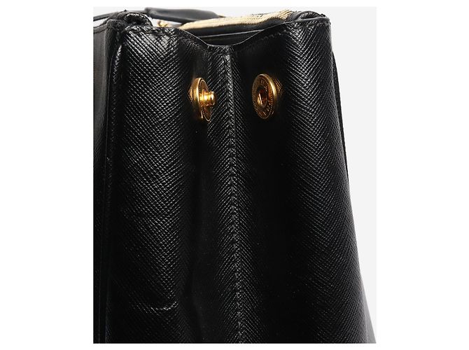 Prada Borsa Galleria in Saffiano nero - vista 6
