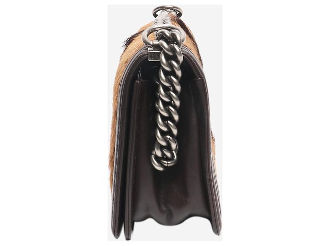 Chanel Borsa Boy in agnello e crine di cavallo marrone 2013 - vista 3