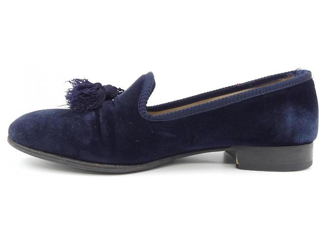 Autre Marque Lederschuhe mit Fliege Blau Marineblau - Ansicht 2