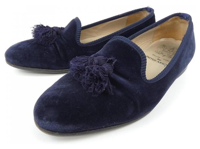 Autre Marque Lederschuhe mit Fliege Blau Marineblau - Ansicht 3