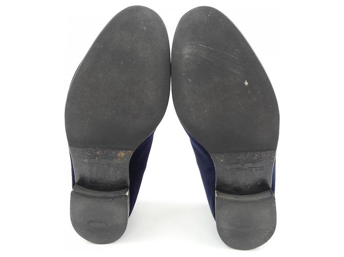 Autre Marque Lederschuhe mit Fliege Blau Marineblau - Ansicht 4