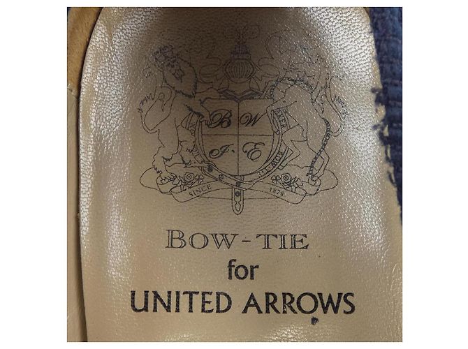 Autre Marque Lederschuhe mit Fliege Blau Marineblau - Ansicht 6