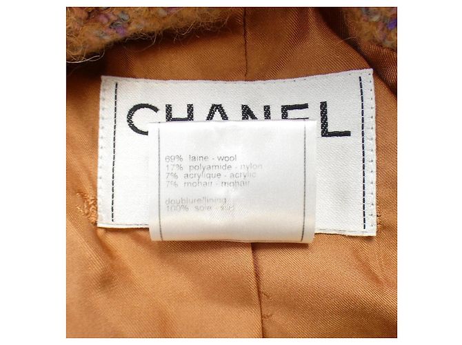 Timeless Chaqueta Chanel sin cuello Naranja - vista 3