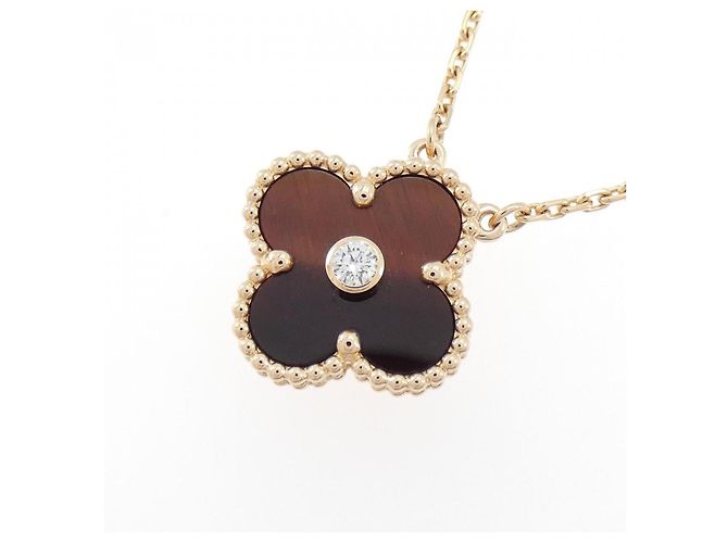 Collana Van Cleef & Arpels Vintage Alhambra 750 Oro Rosa D'oro - vista 3