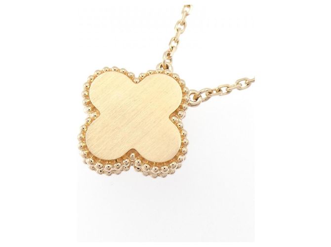 Collana Van Cleef & Arpels Vintage Alhambra 750 Oro Rosa D'oro - vista 4