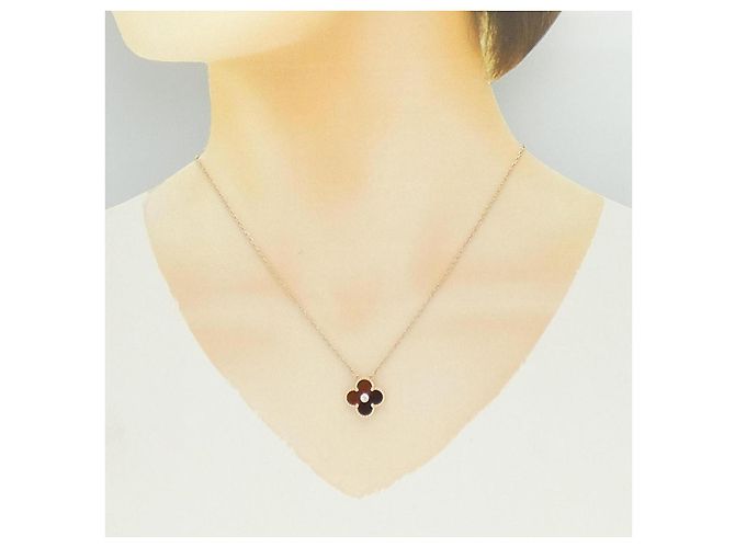 Collana Van Cleef & Arpels Vintage Alhambra 750 Oro Rosa D'oro - vista 6