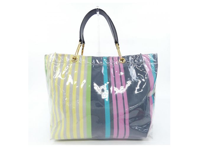 Marni SHMP0015Q0 Tasche Braun Pink Gelb Marineblau - Ansicht 3