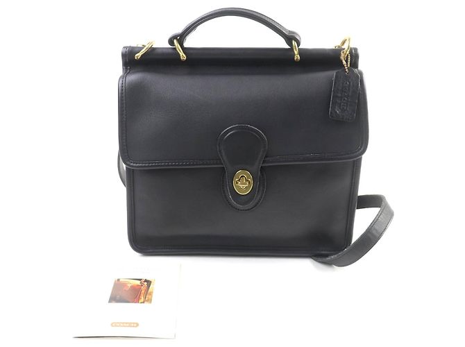 COACH 9927 Bolso de hombro de piel Negro - vista 2