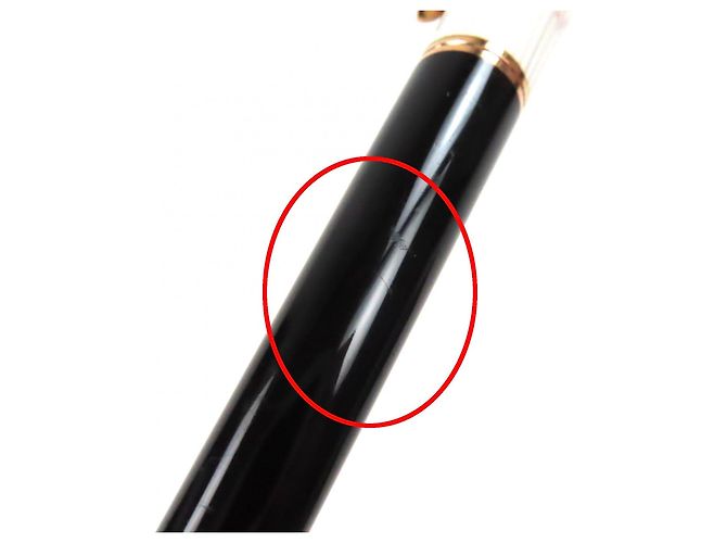 Penna a sfera Montblanc Ingrid Berkman La Donna Nero Bianco D'oro - vista 11