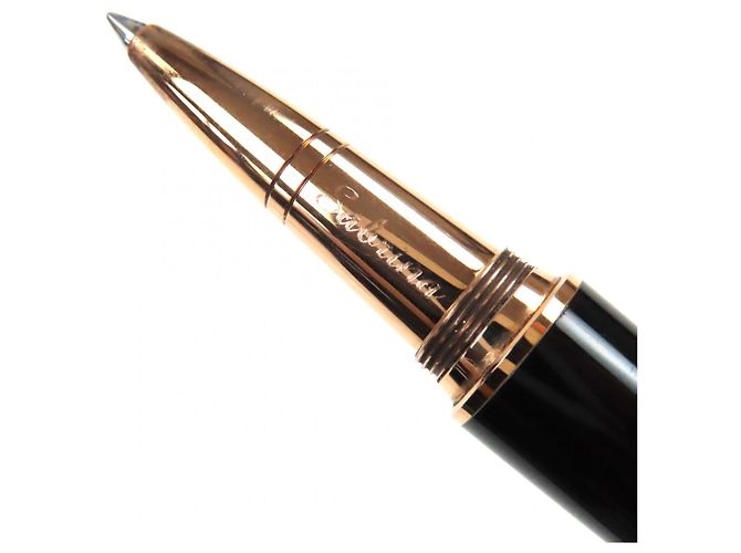 Penna a sfera Montblanc Ingrid Berkman La Donna Nero Bianco D'oro - vista 9