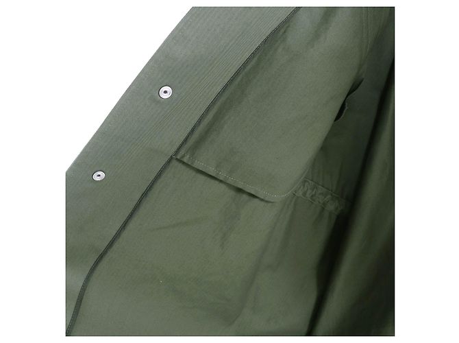 Cappotto a mantella militare con ricamo a forma di ape Christian Dior Verde Cachi - vista 5
