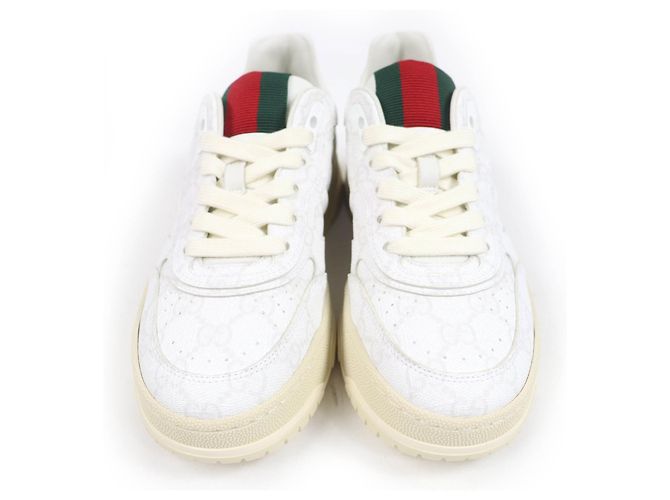 Sneakers basse Gucci GG Supreme Bianco - vista 4