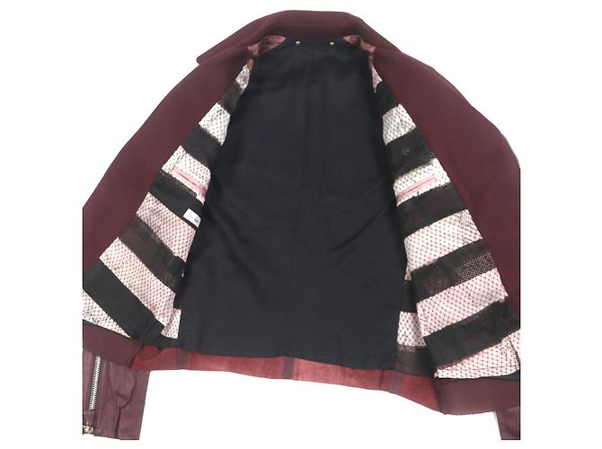 Paul Smith Lammfelljacke Braun Bordeaux - Ansicht 4