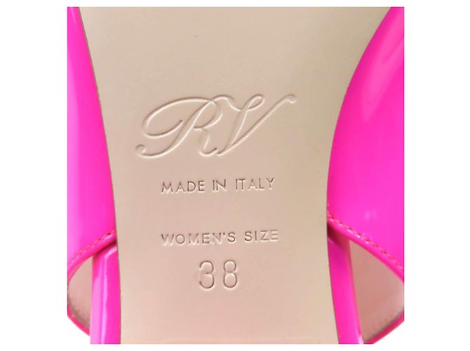 Escarpins de verniz Roger Vivier Virgul Strass Buckle Rosa - vista 12