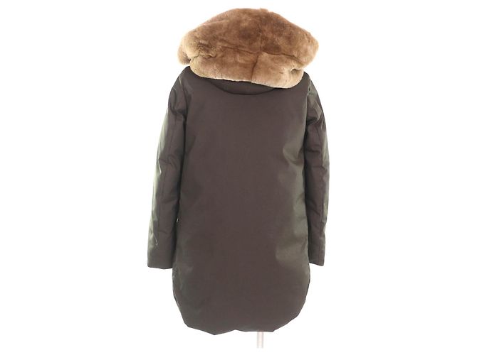 Autre Marque Parka COCOON de algodón y plumón Woolrich Verde Caqui - vista 3