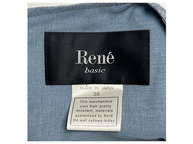 Autre Marque Rene Triacetat-Kleid Blau Hellblau - Ansicht 6