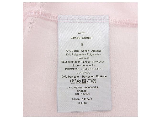 Polo de manga larga Dior de algodón Rosa - vista 6