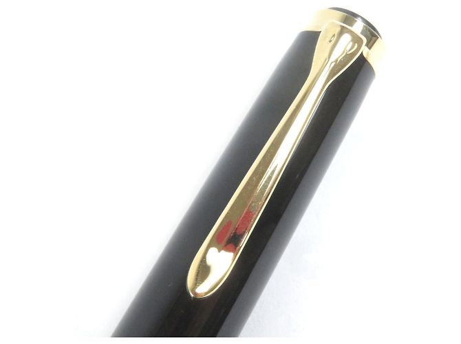 Autre Marque Pelikan Souverän Au750 Füllfederhalter Schwarz Golden - Ansicht 11