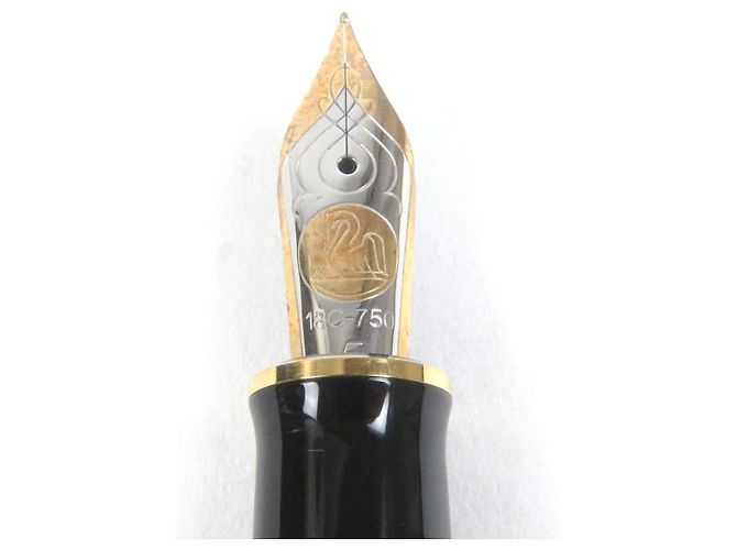 Autre Marque Pelikan Souverän Au750 Füllfederhalter Schwarz Golden - Ansicht 5